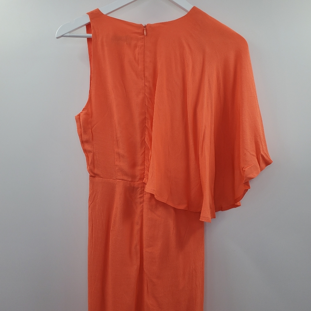 Revolve Elliatt Glow Dress Blood Orange Asymmetric - Picture 5 of 7